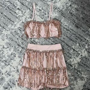Two Piece Sparkly Set